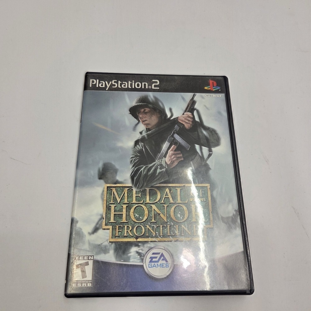 Medal of Honor Frontline Sony PlayStation 2 PS2 Black Label CIB Complete EA